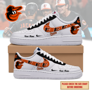 Limited Edition – Customized MLB Baltimore Orioles Air Force 1 Shoes