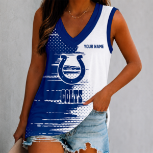 Limited Edition – Customized NFL Indianapolis Colts Women’s V-Neck Tank Top