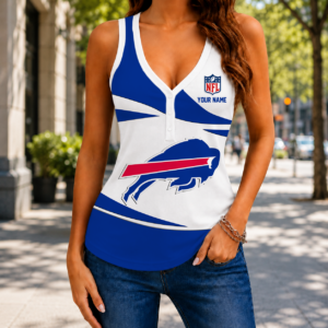 Limited Edition – Customized NFL Buffalo Bills Women’s V-Neck Tank Top