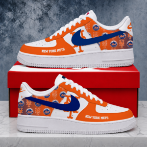 Limited Edition – Customized MLB New York Mets Air Force 1 Shoes