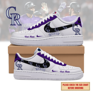 Limited Edition – Customized MLB Colorado Rockies Air Force 1 Shoes