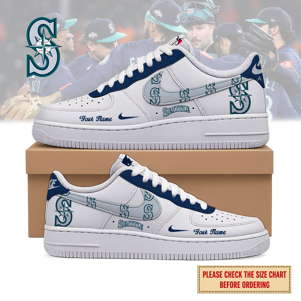 Limited Edition – Customized MLB Seattle Mariners Air Force 1 Shoes