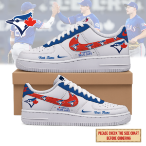 Limited Edition – Customized MLB Toronto Blue Jays Air Force 1 Shoes