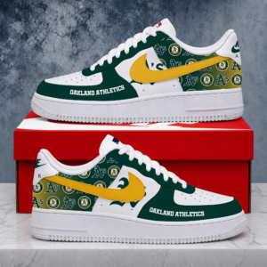 Limited Edition – Customized MLB Oakland Athletics Air Force 1 Shoes