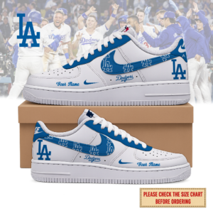 Limited Edition – Customized MLB Los Angeles Dodgers Air Force 1 Shoes
