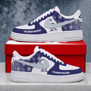 Limited Edition – Customized MLB Colorado Rockies Air Force 1 Shoes