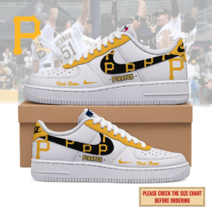 Limited Edition – Customized MLB Pittsburgh Pirates Air Force 1 Shoes