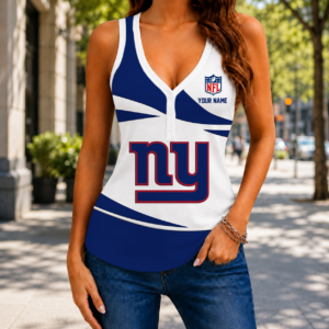 Limited Edition – Customized NFL New York Giants Women’s V-Neck Tank Top