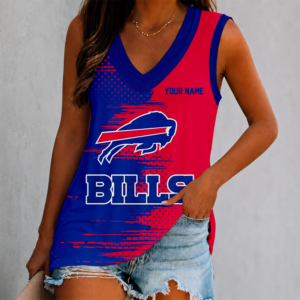 Limited Edition – Customized NFL Buffalo Bills Women’s V-Neck Tank Top