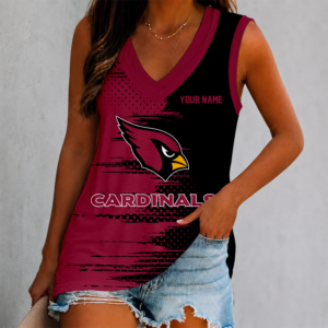 Limited Edition – Customized NFL Arizona Cardinals Women’s V-Neck Tank Top