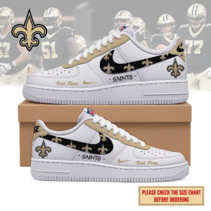 Limited Edition – Customized NFL New Orleans Saints Air Force 1 Shoes
