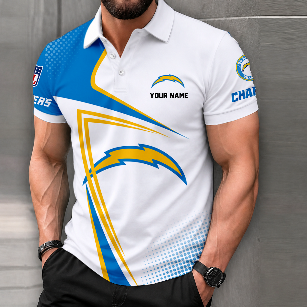 Limited Edition – Customized NFL Los Angeles Chargers Polo Shirt