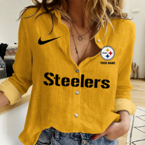 Limited Edition – Customized NFL Pittsburgh Steelers Women Casual Shirt