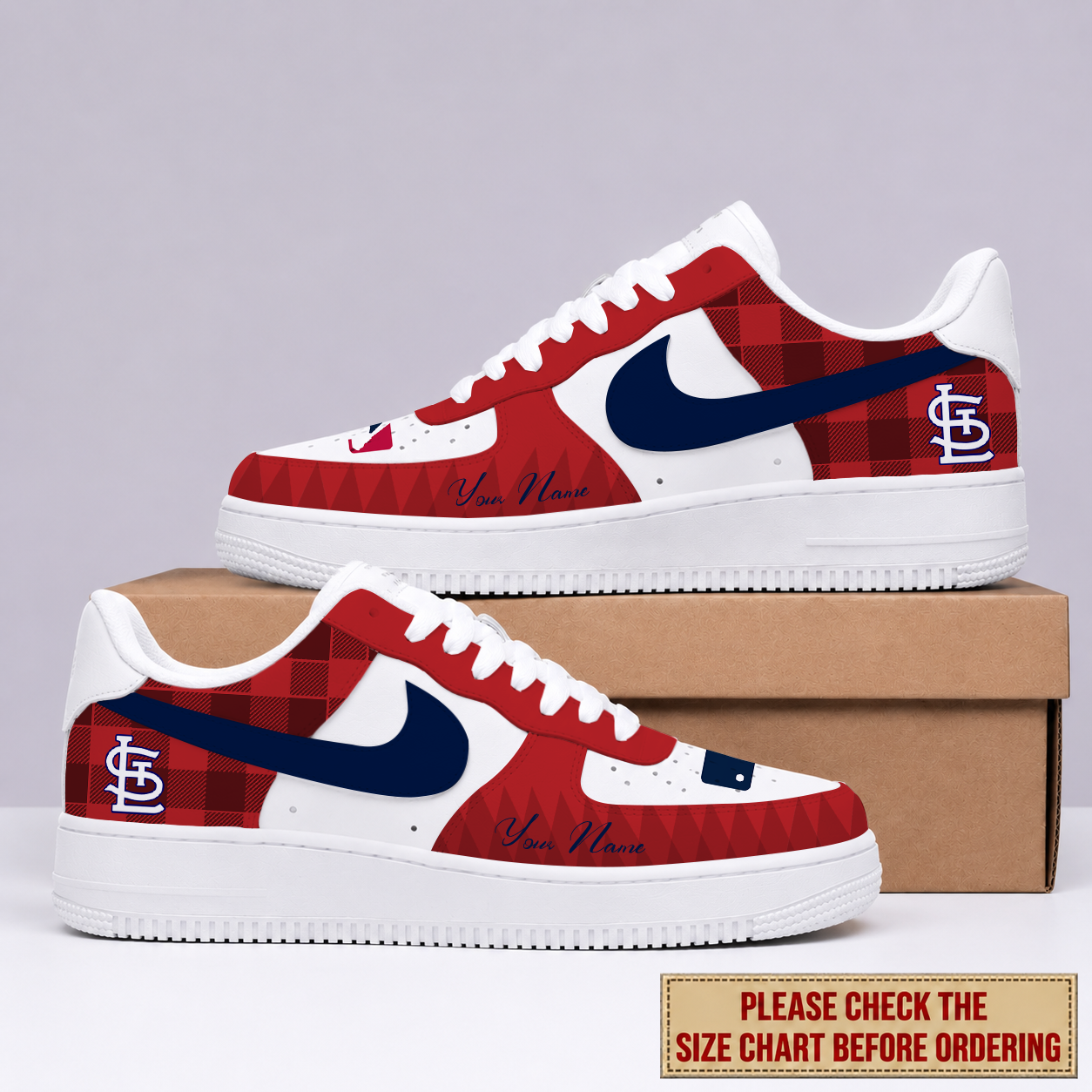 Limited Edition – Customized MLB St. Louis Cardinals Air Force 1 Shoes
