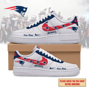 Limited Edition – Customized NFL New England Patriots Air Force 1 Shoes