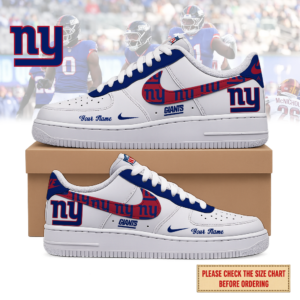 Limited Edition – Customized NFL New York Giants Air Force 1 Shoes