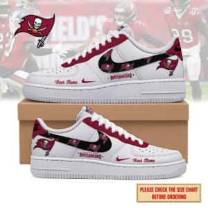 Limited Edition – Customized NFL Tampa Bay Buccaneers Air Force 1 Shoes