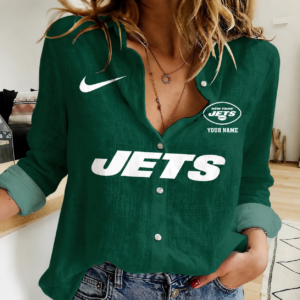 Limited Edition – Customized NFL New York Jets Women Casual Shirt
