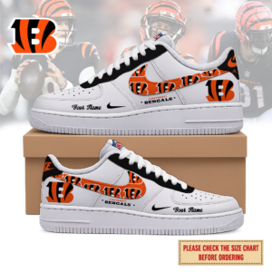Limited Edition – Customized NFL Cincinnati Bengals Air Force 1 Shoes