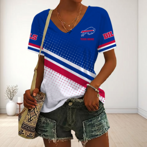 Limited Edition – Customized NFL Buffalo Bills V-Neck Female Shirt