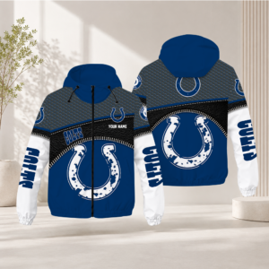 Limited Edition – Customized NFL Indianapolis Colts Windbreaker Jacket