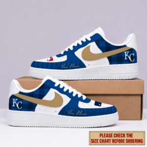 Limited Edition – Customized MLB Kansas City Royals Air Force 1 Shoes