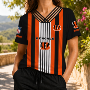 Limited Edition – Customized NFL Cincinnati Bengals V-Neck Shirt
