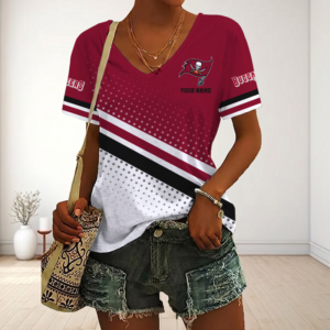Limited Edition – Customized NFL Tampa Bay Buccaneers V-Neck Female Shirt