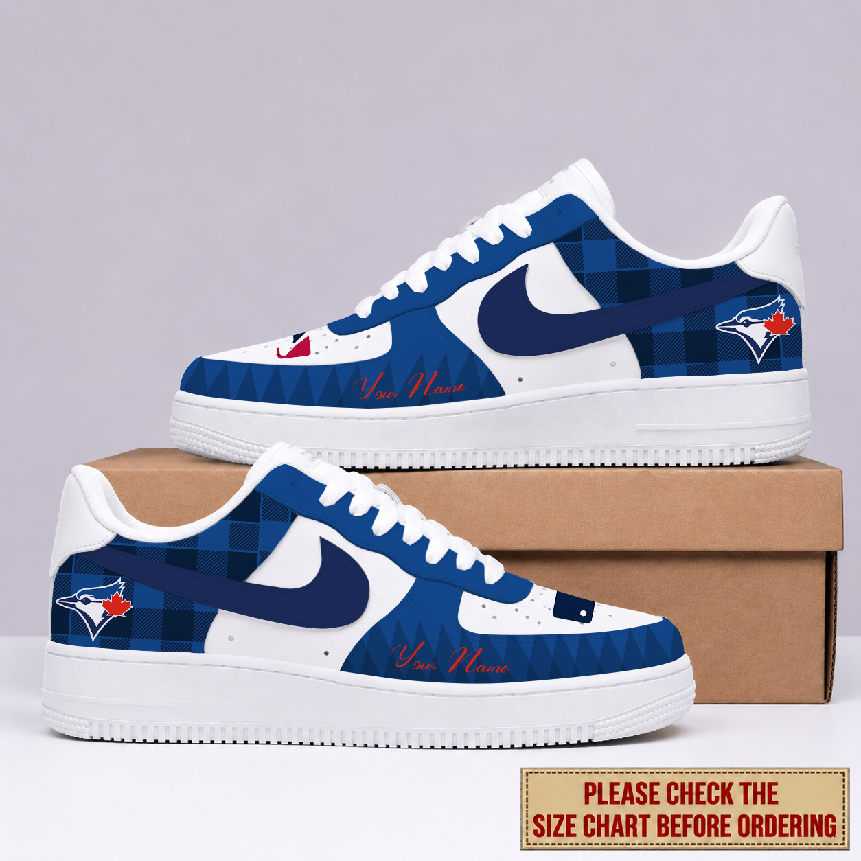 Limited Edition – Customized MLB Toronto Blue Jays Air Force 1 Shoes