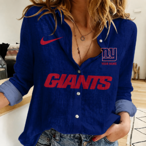 Limited Edition – Customized NFL New York Giants Women Casual Shirt