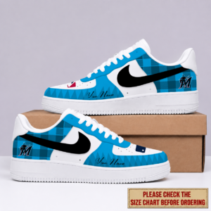 Limited Edition – Customized MLB Miami Marlins Air Force 1 Shoes