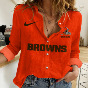 Limited Edition – Customized NFL Cleveland Browns Women Casual Shirt