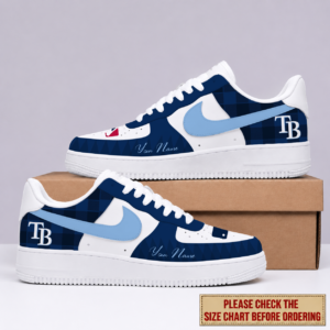 Limited Edition – Customized MLB Tampa Bay Rays Air Force 1 Shoes