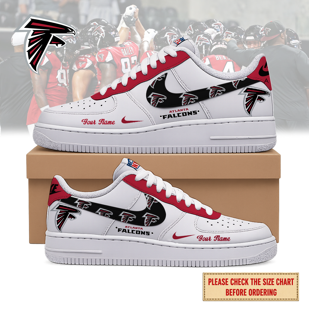 Limited Edition – Customized NFL Atlanta Falcons Air Force 1 Shoes