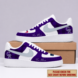 Limited Edition – Customized MLB Colorado Rockies Air Force 1 Shoes