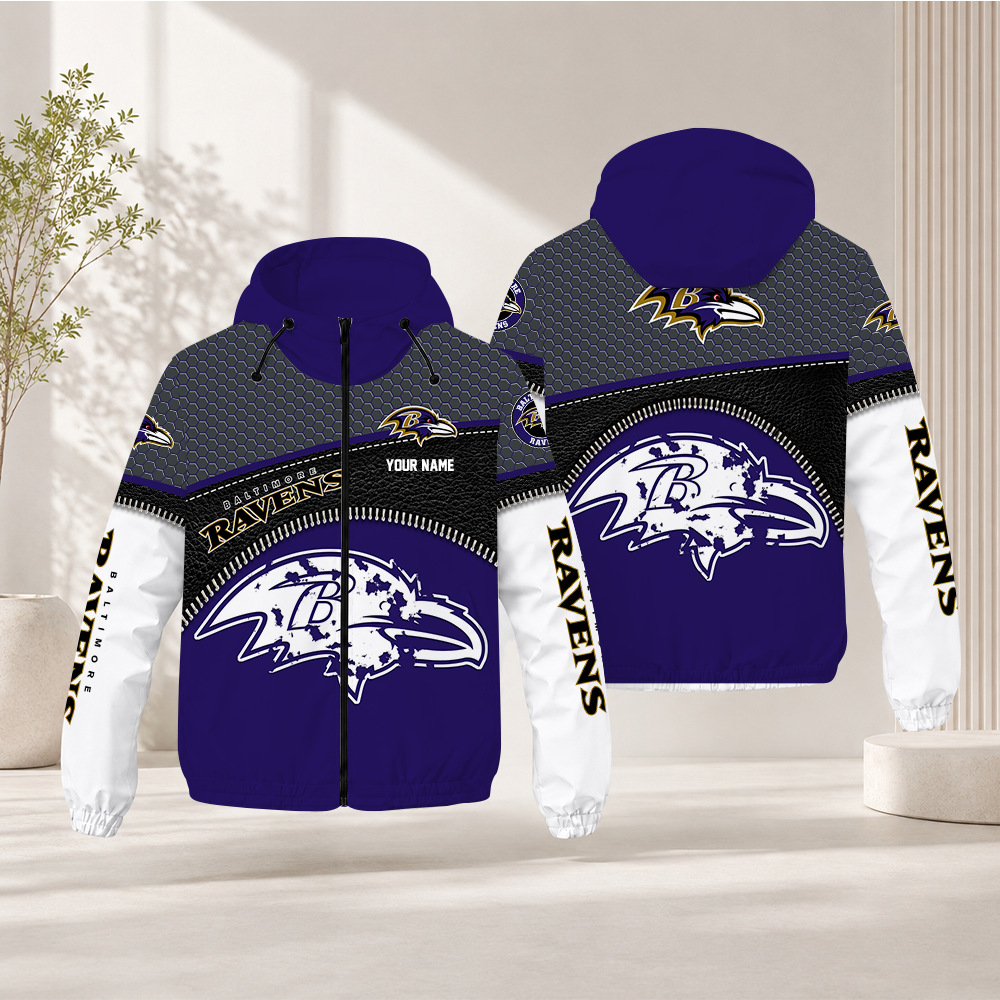 Limited Edition – Customized NFL Baltimore Ravens Windbreaker Jacket