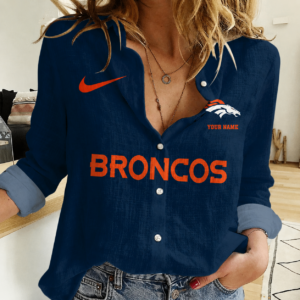 Limited Edition – Customized NFL Denver Broncos Women Casual Shirt