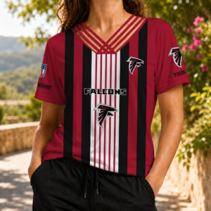 Limited Edition – Customized NFL Atlanta Falcons V-Neck Shirt