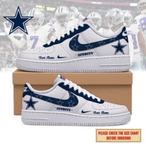 Limited Edition – Customized NFL Dallas Cowboys Air Force 1 Shoes