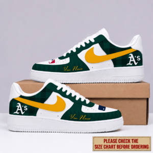 Limited Edition – Customized MLB Oakland Athletics Air Force 1 Shoes
