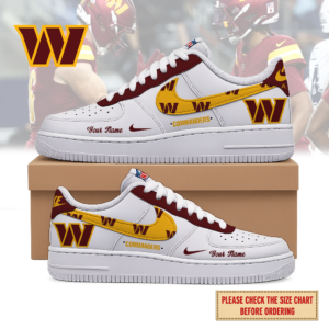 Limited Edition – Customized NFL Washington Commanders Air Force 1 Shoes