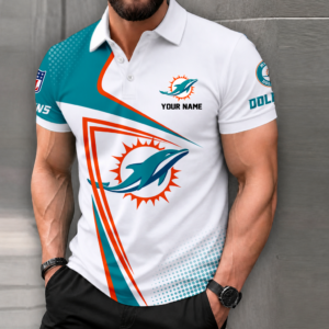 Limited Edition – Customized NFL Miami Dolphins Polo Shirt
