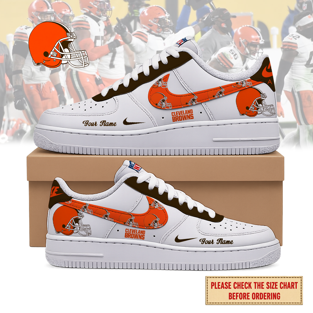 Limited Edition – Customized NFL Cleveland Browns Air Force 1 Shoes
