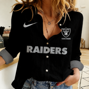 Limited Edition – Customized NFL Las Vegas Raiders Women Casual Shirt