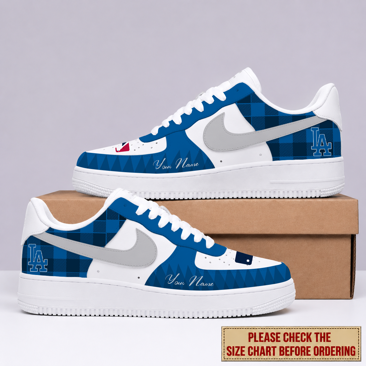Limited Edition – Customized MLB Los Angeles Dodgers Air Force 1 Shoes
