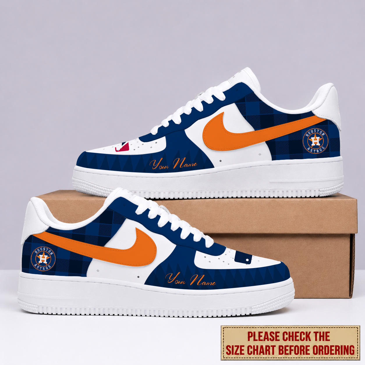 Limited Edition – Customized MLB Houston Astros Air Force 1 Shoes