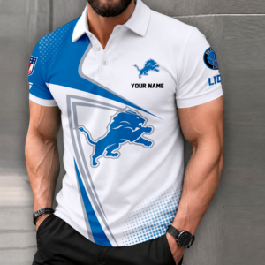 Limited Edition – Customized NFL Detroit Lions Polo Shirt