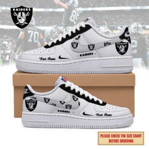 Limited Edition – Customized NFL Las Vegas Raiders Air Force 1 Shoes