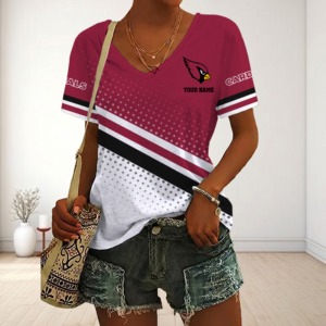 Limited Edition – Customized NFL Arizona Cardinals V-Neck Female Shirt