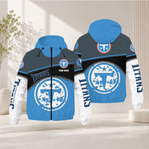 Limited Edition – Customized NFL Tennessee Titans Windbreaker Jacket